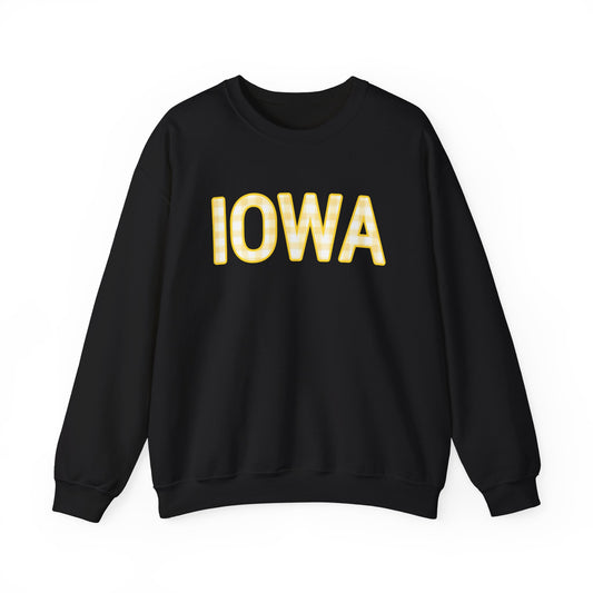 Iowa Gingham Crewneck Sweatshirt