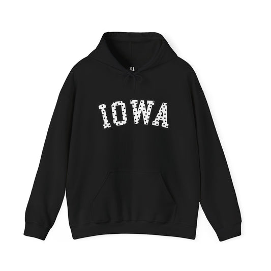 Iowa Hawkeye Polka Dot Hooded Sweatshirt