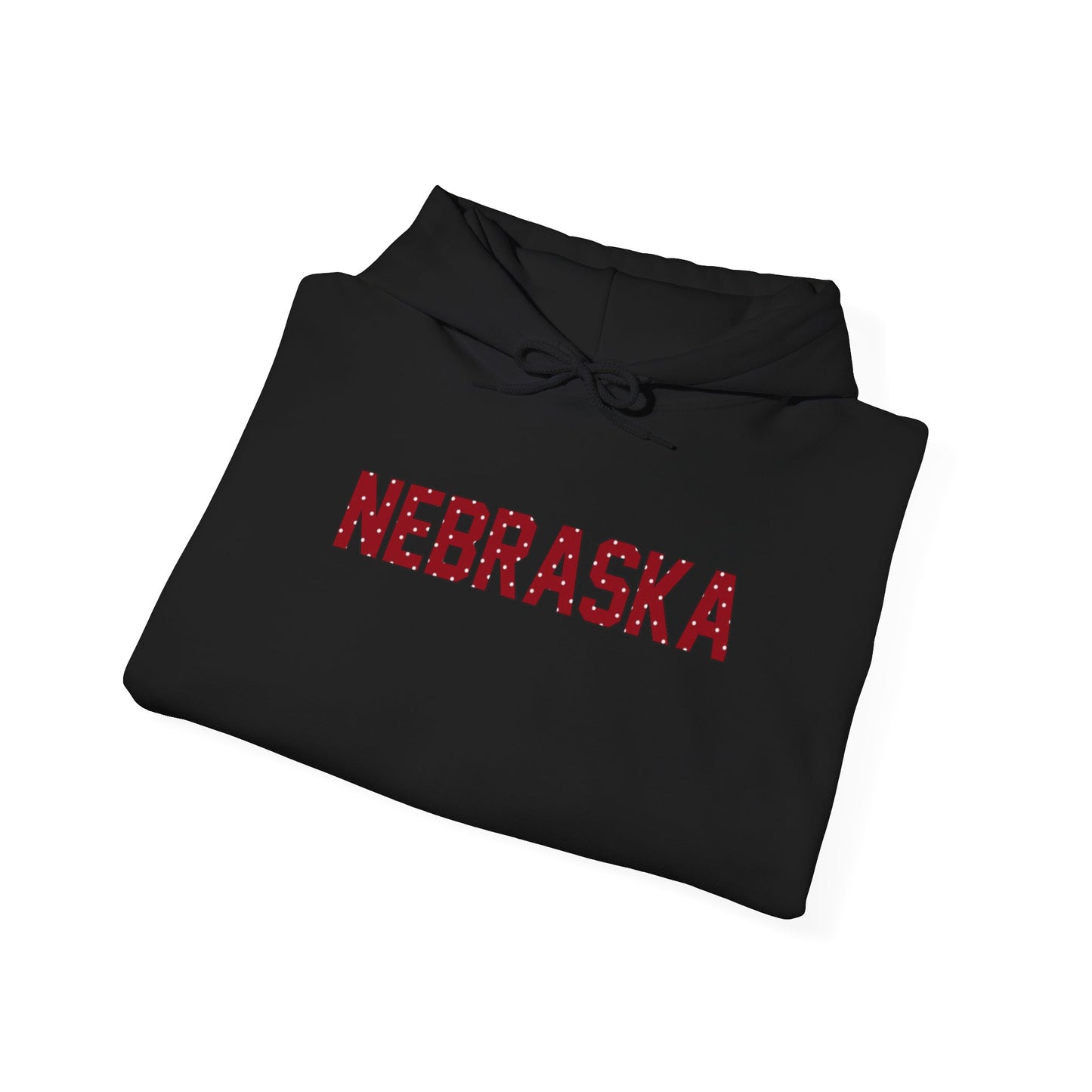 Nebraska Polka Dot Hooded Sweatshirt