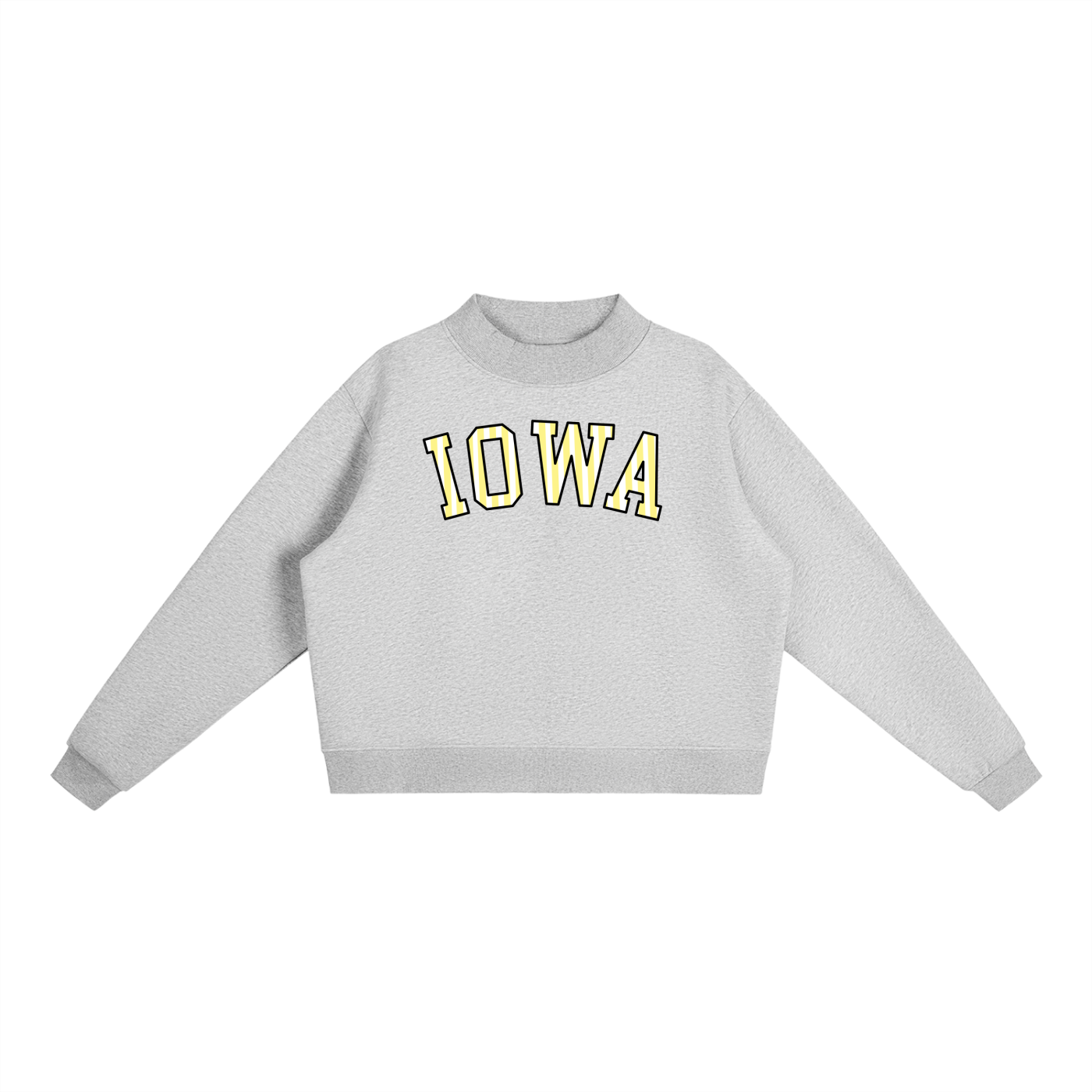 Iowa Striped Edit Mockneck