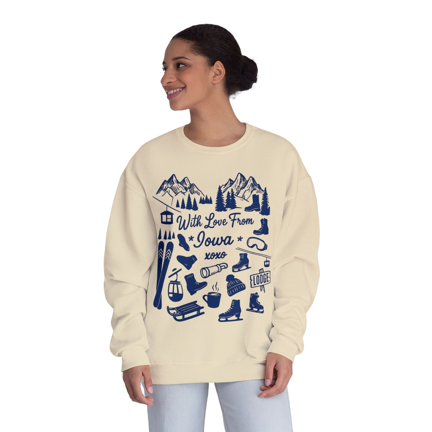 With Love From Iowa Crewneck Sweatshirt