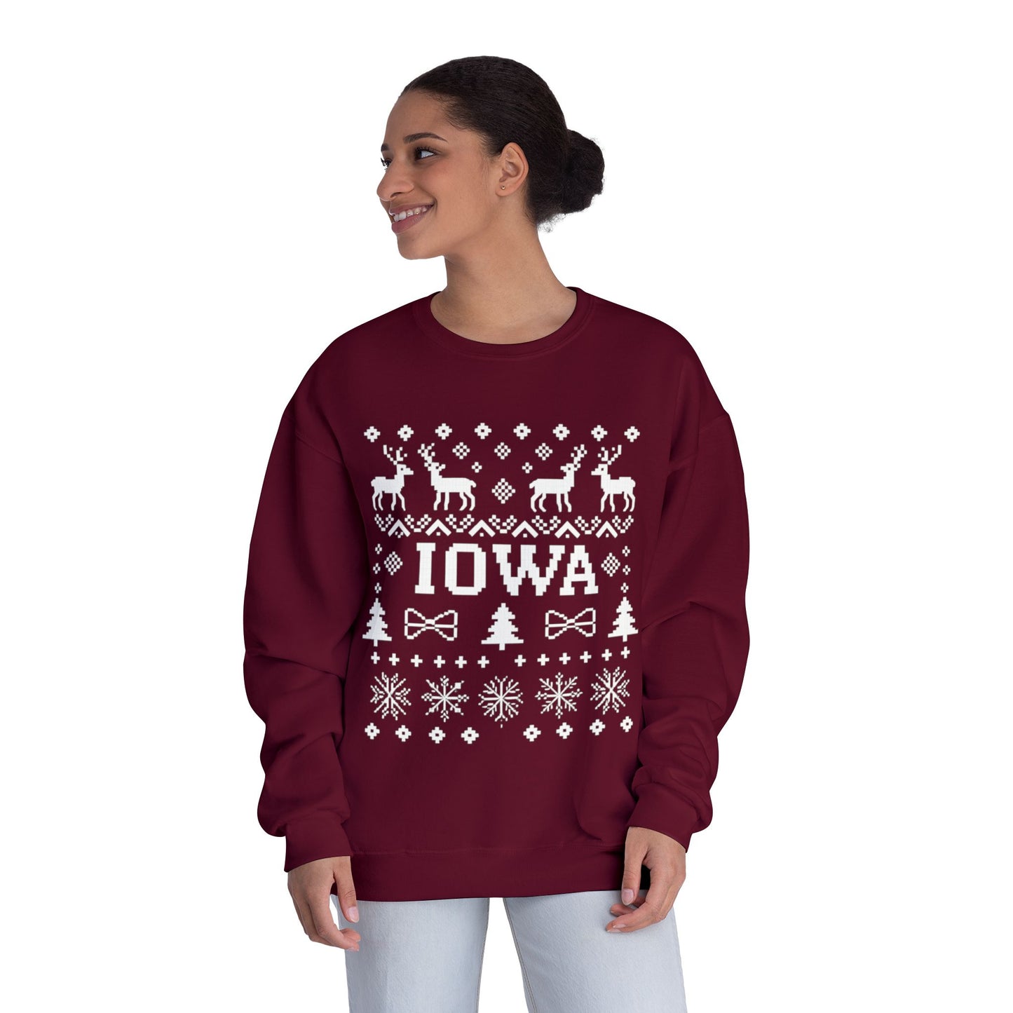 Iowa Ugly Sweater Crewneck Sweatshirt