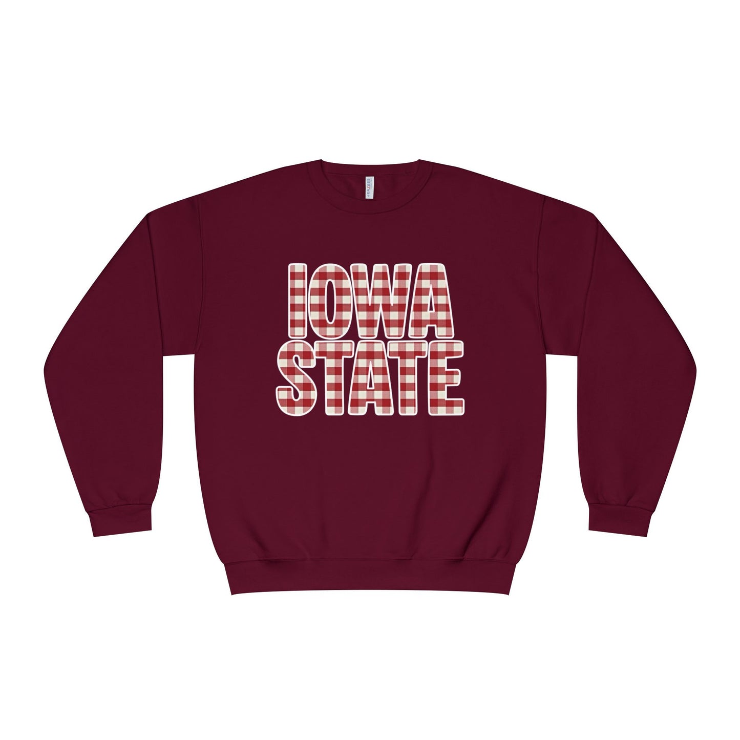 Gingham Iowa State Crewneck Sweatshirt