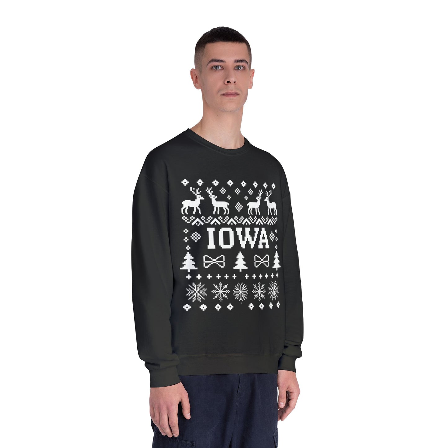 Iowa Ugly Sweater Crewneck Sweatshirt