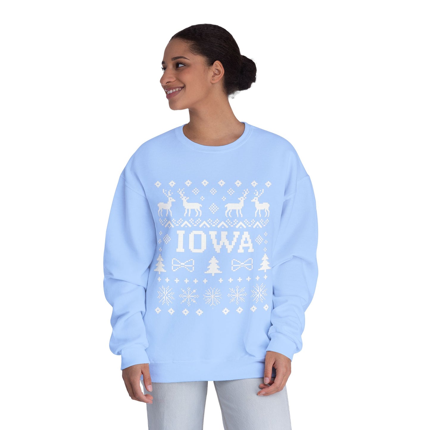 Iowa Ugly Sweater Crewneck Sweatshirt