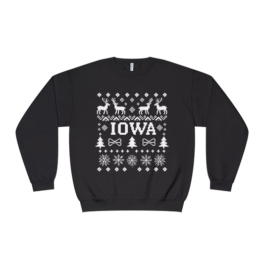 Iowa Ugly Sweater Crewneck Sweatshirt