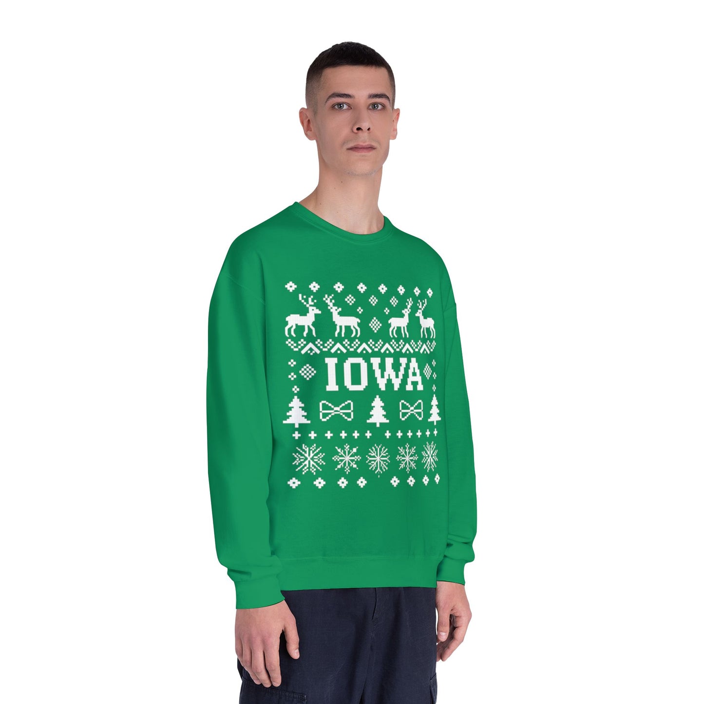 Iowa Ugly Sweater Crewneck Sweatshirt
