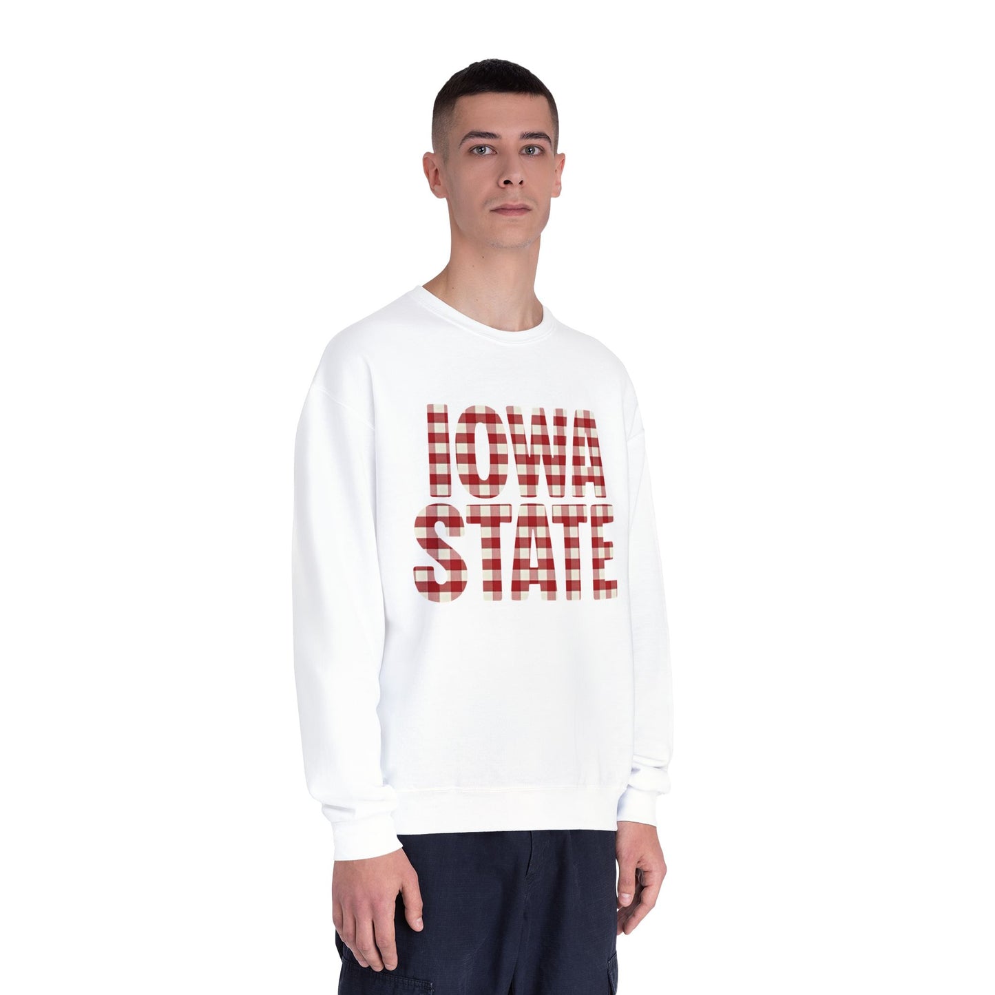 Gingham Iowa State Crewneck Sweatshirt