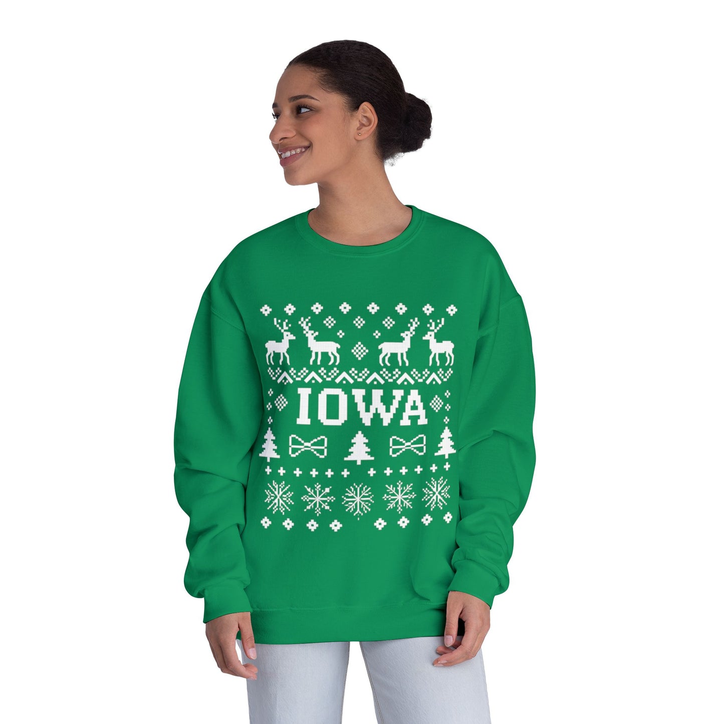 Iowa Ugly Sweater Crewneck Sweatshirt