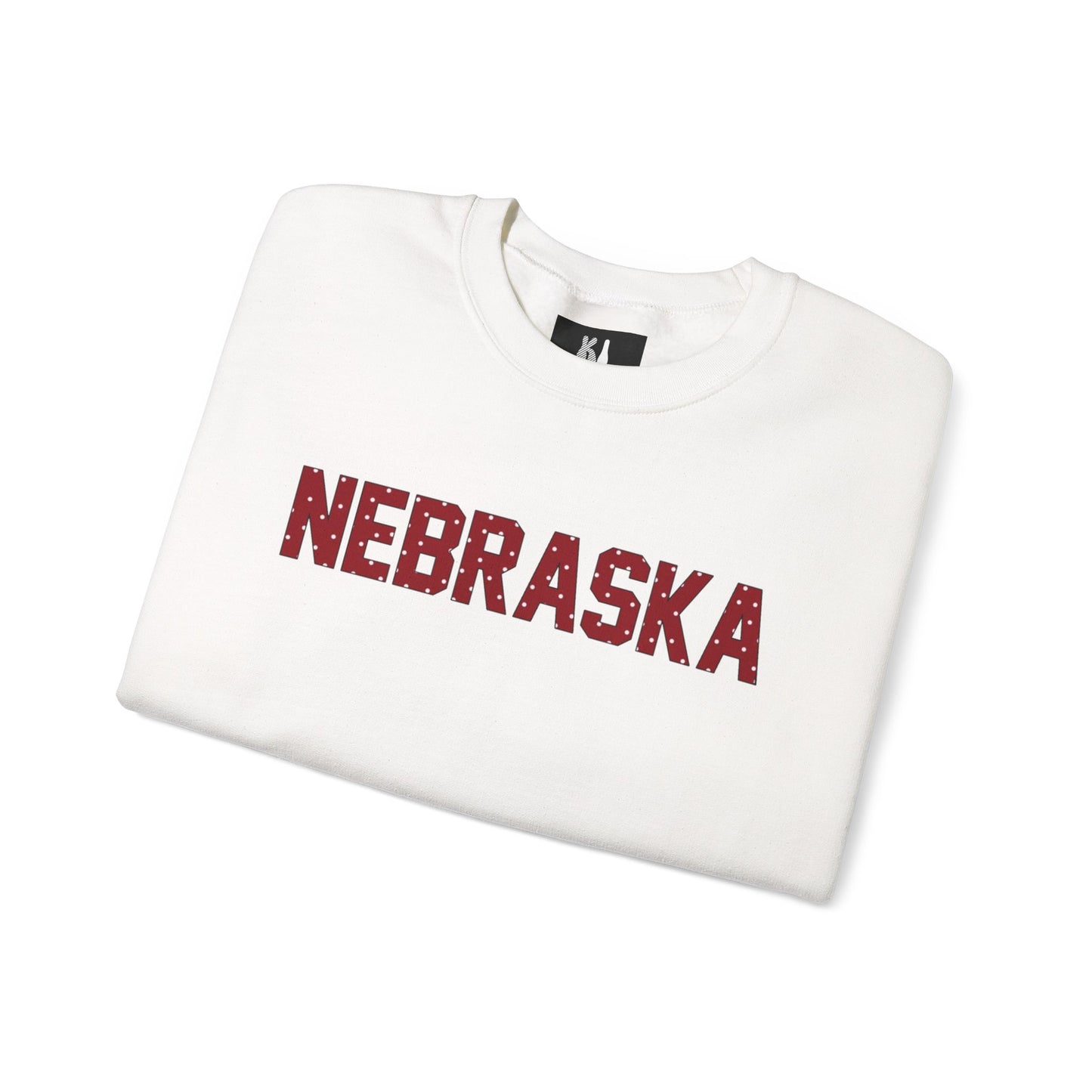 Nebraska Polka Dot Crewneck Sweatshirt