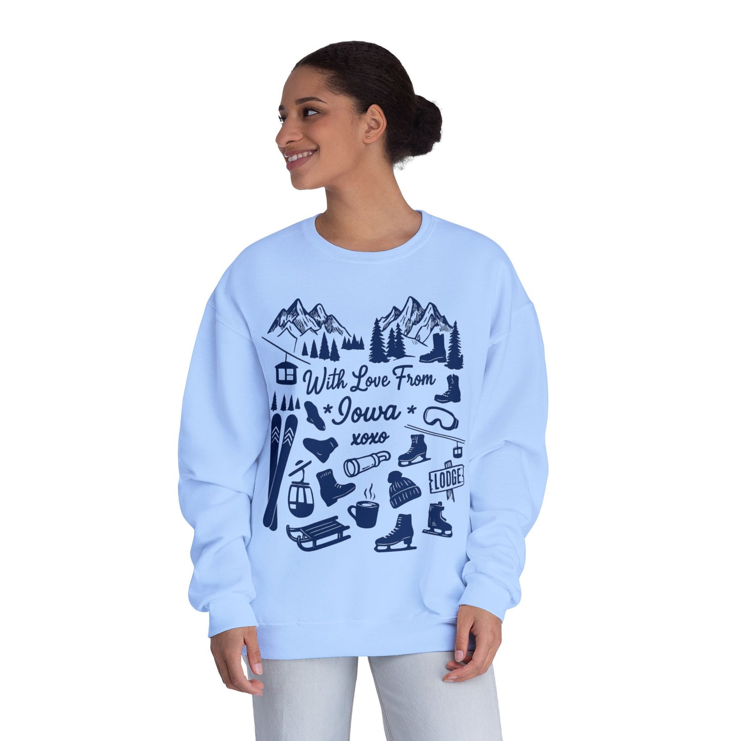 With Love From Iowa Crewneck Sweatshirt