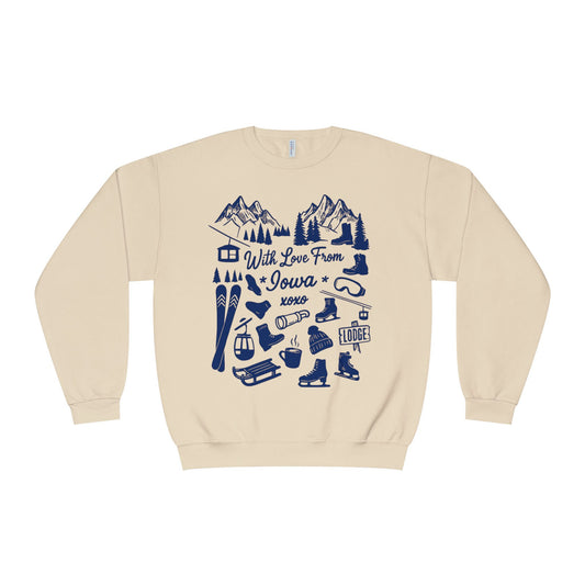 With Love From Iowa Crewneck Sweatshirt