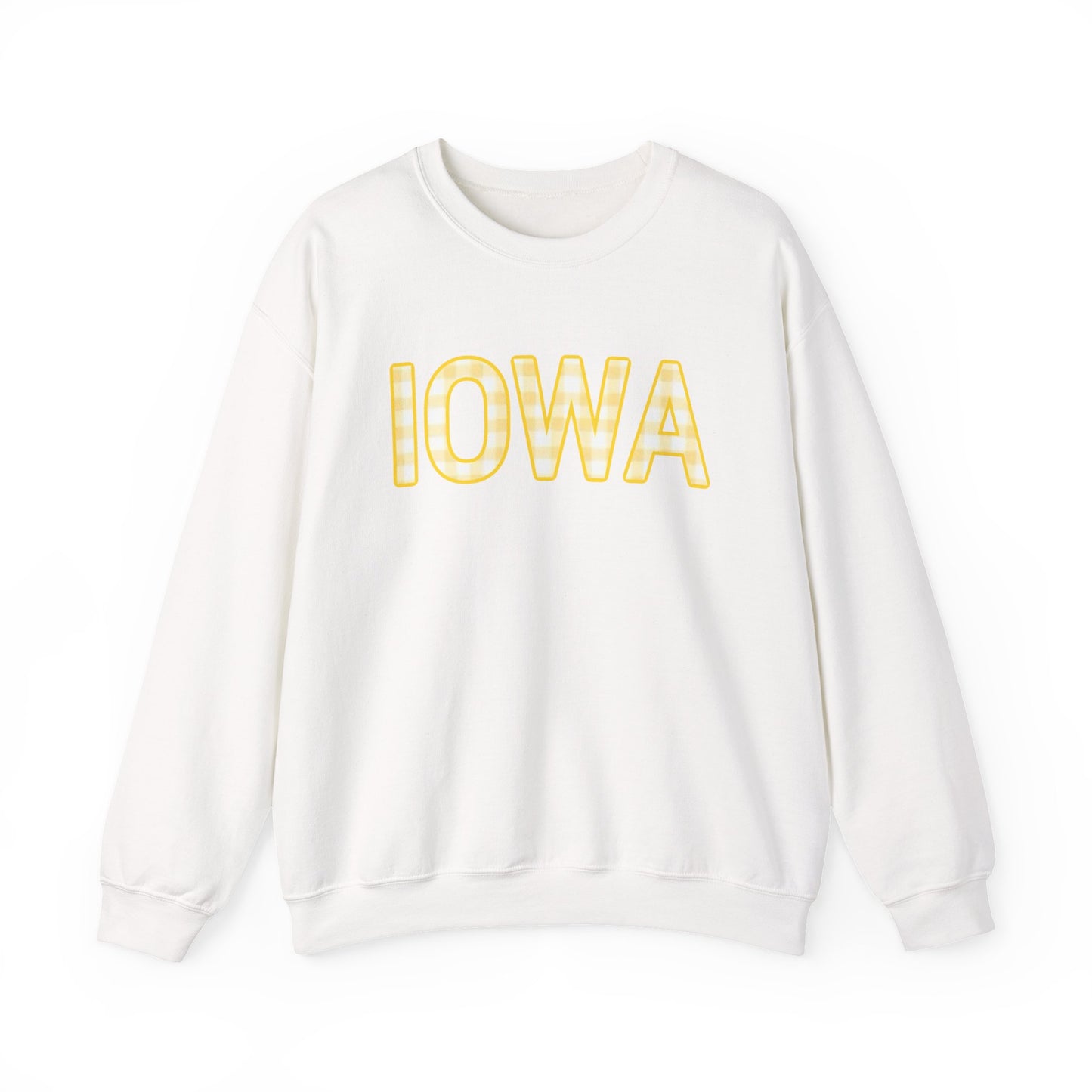 Iowa Gingham Crewneck Sweatshirt