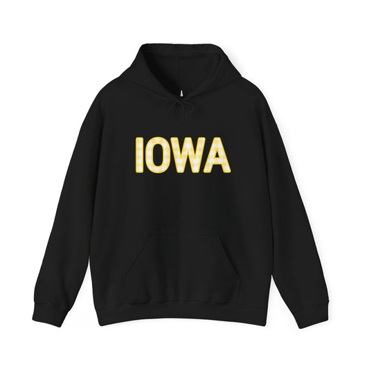 Iowa Gingham Hooded Sweatshirt
