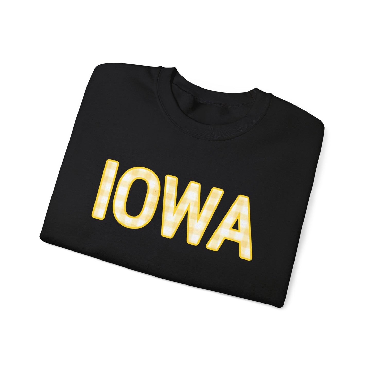 Iowa Gingham Crewneck Sweatshirt