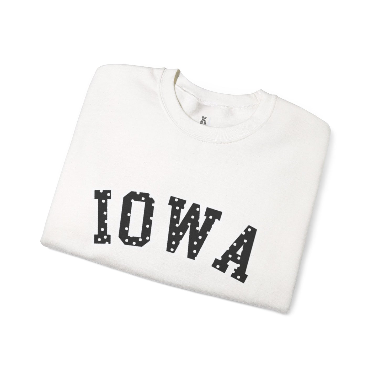 Iowa Hawkeye Polka Dot Crewneck Sweatshirt