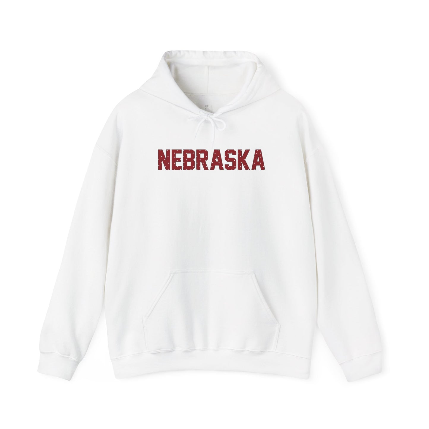 Nebraska Polka Dot Hooded Sweatshirt