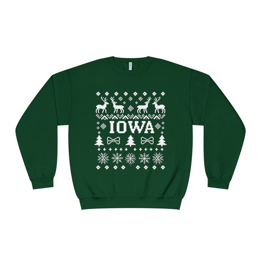 Iowa Ugly Sweater Crewneck Sweatshirt