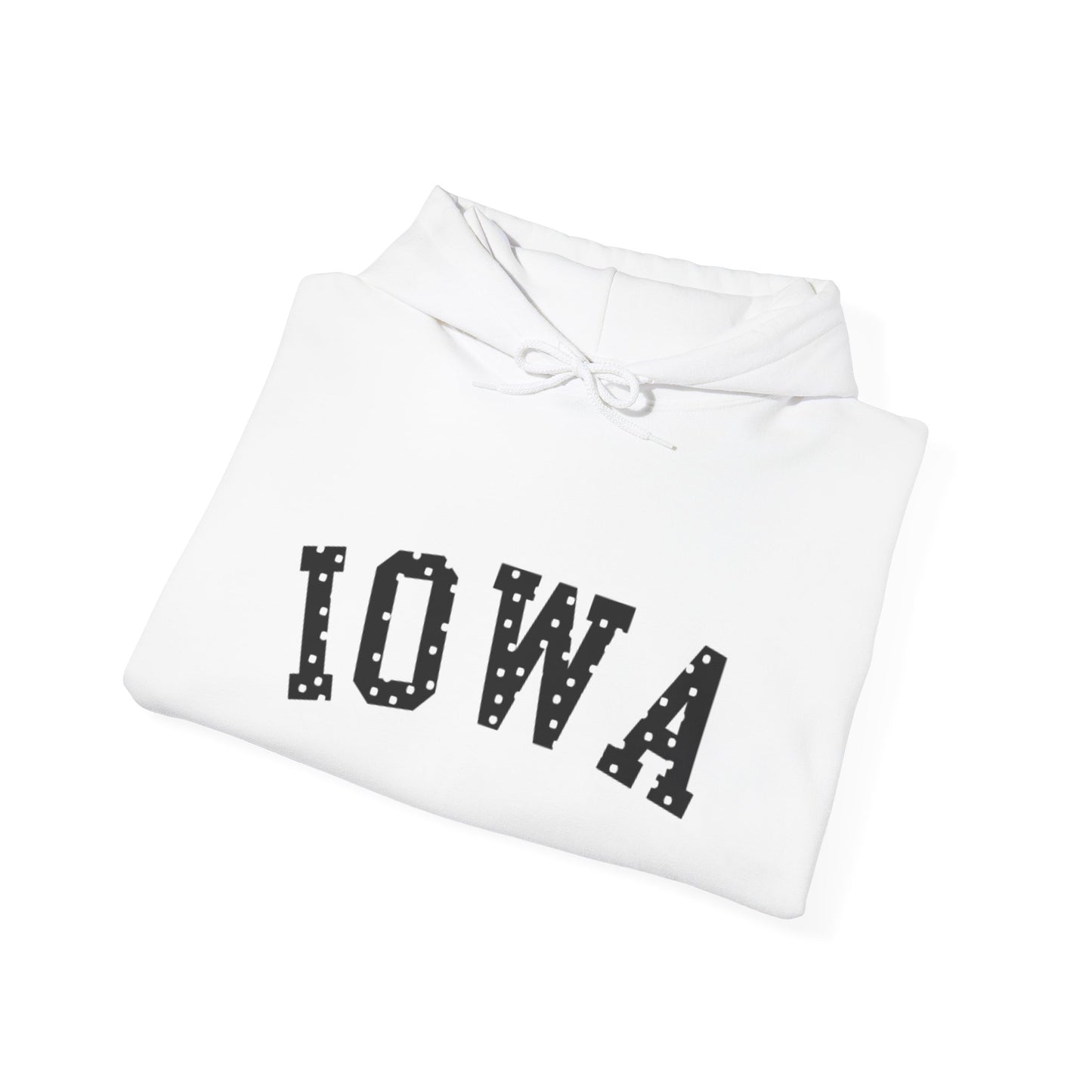 Iowa Hawkeye Polka Dot Hooded Sweatshirt