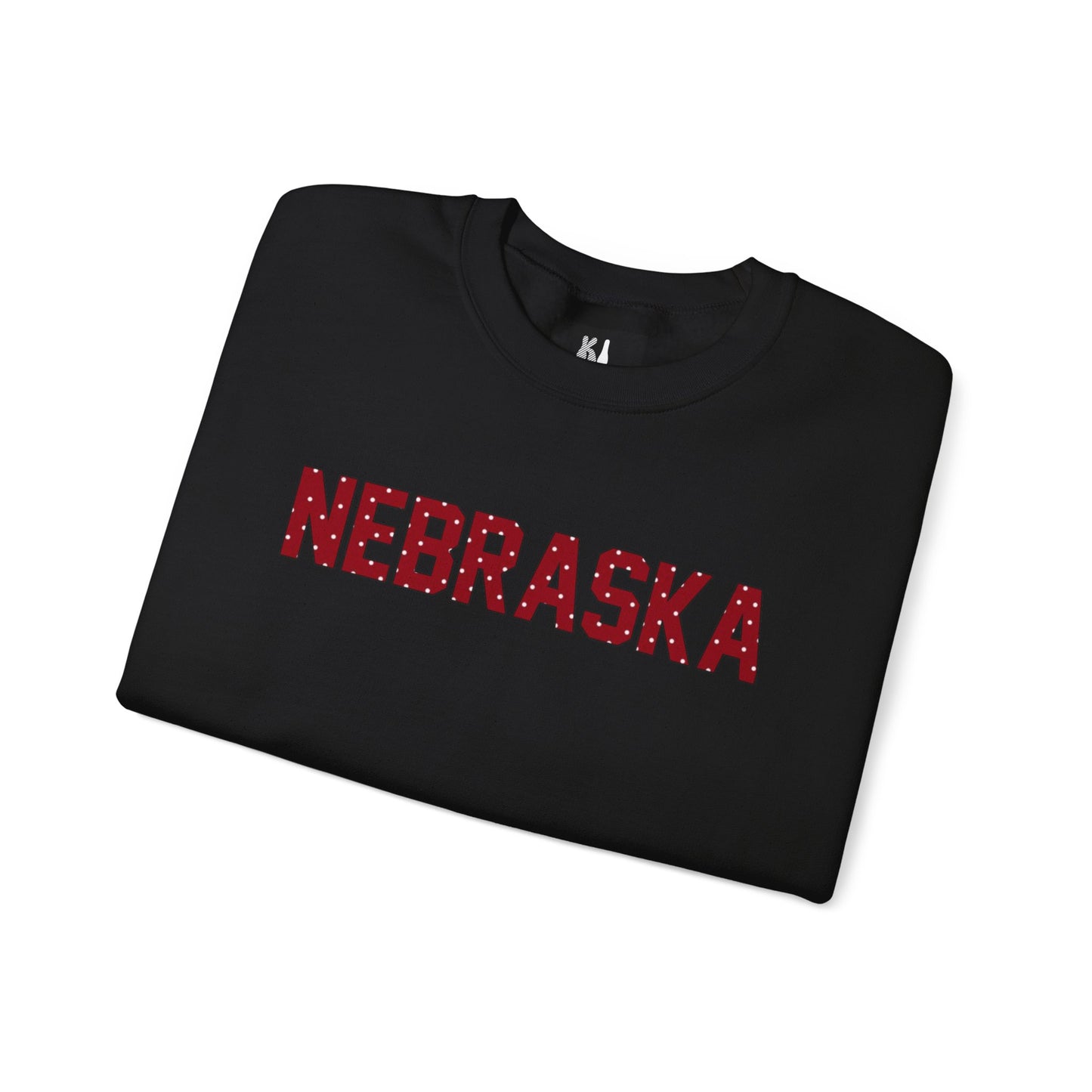Nebraska Polka Dot Crewneck Sweatshirt