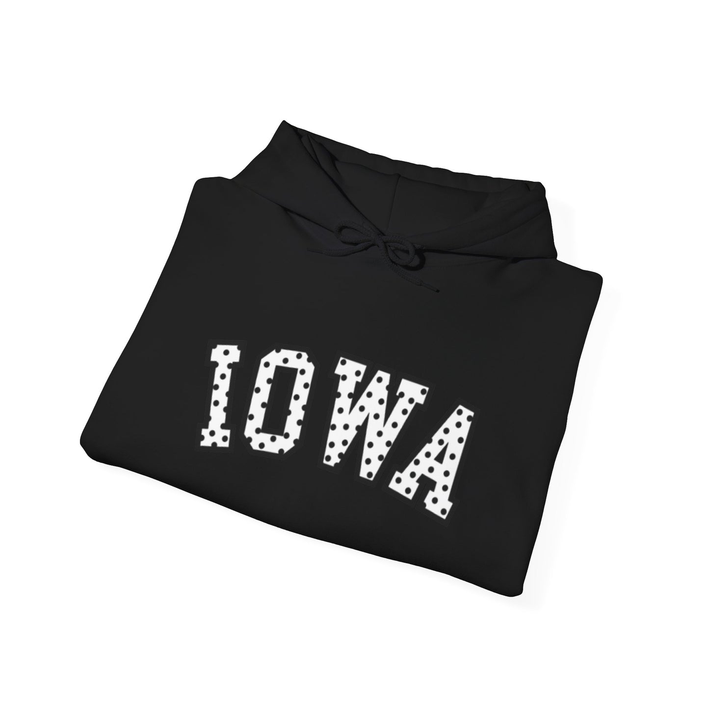 Iowa Hawkeye Polka Dot Hooded Sweatshirt