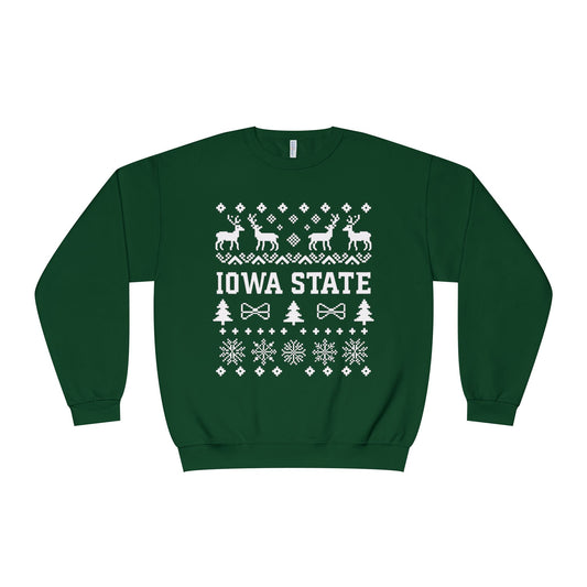 Iowa State Ugly Sweater Crewneck Sweatshirt