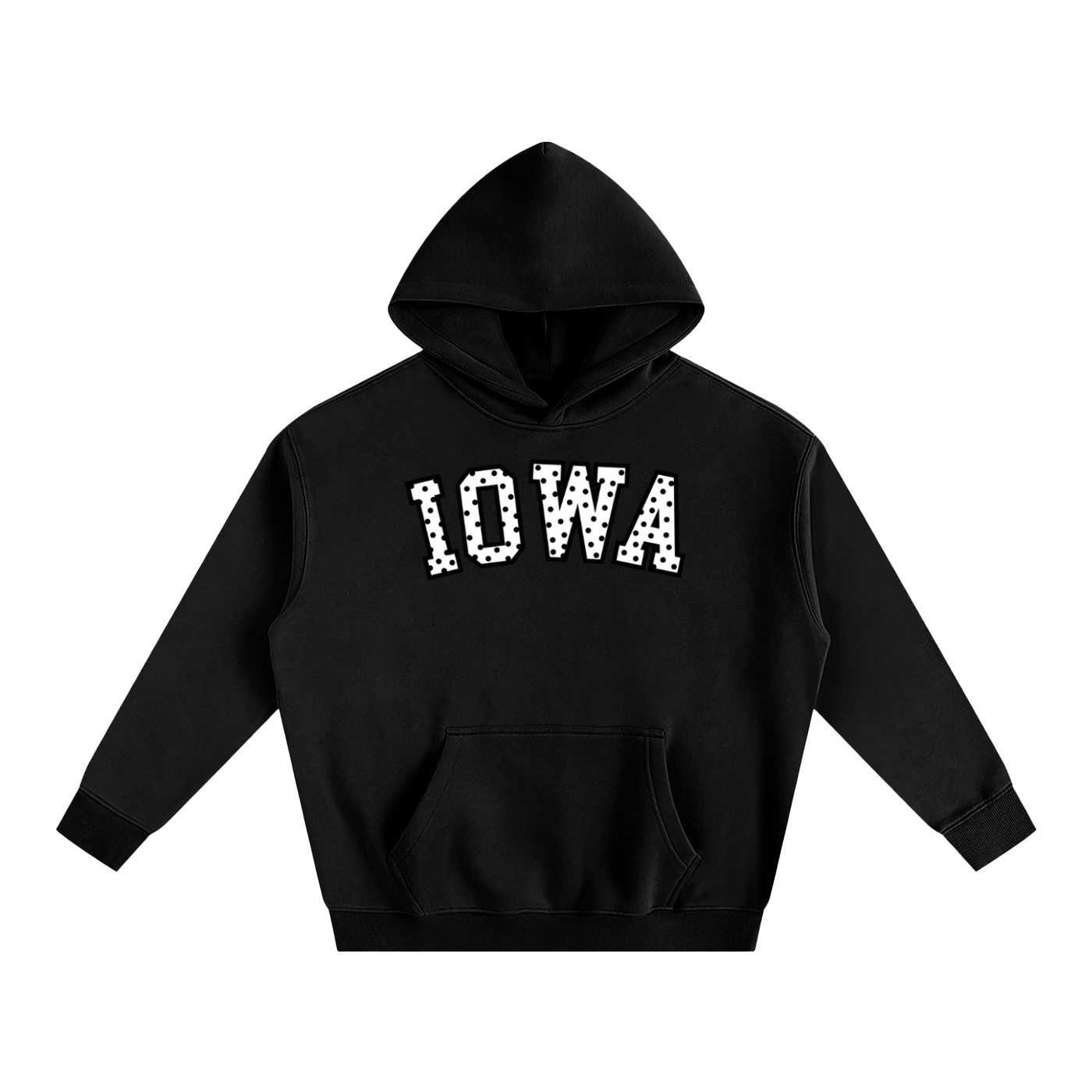 Iowa Polka Dot Hooded Sweatshirt