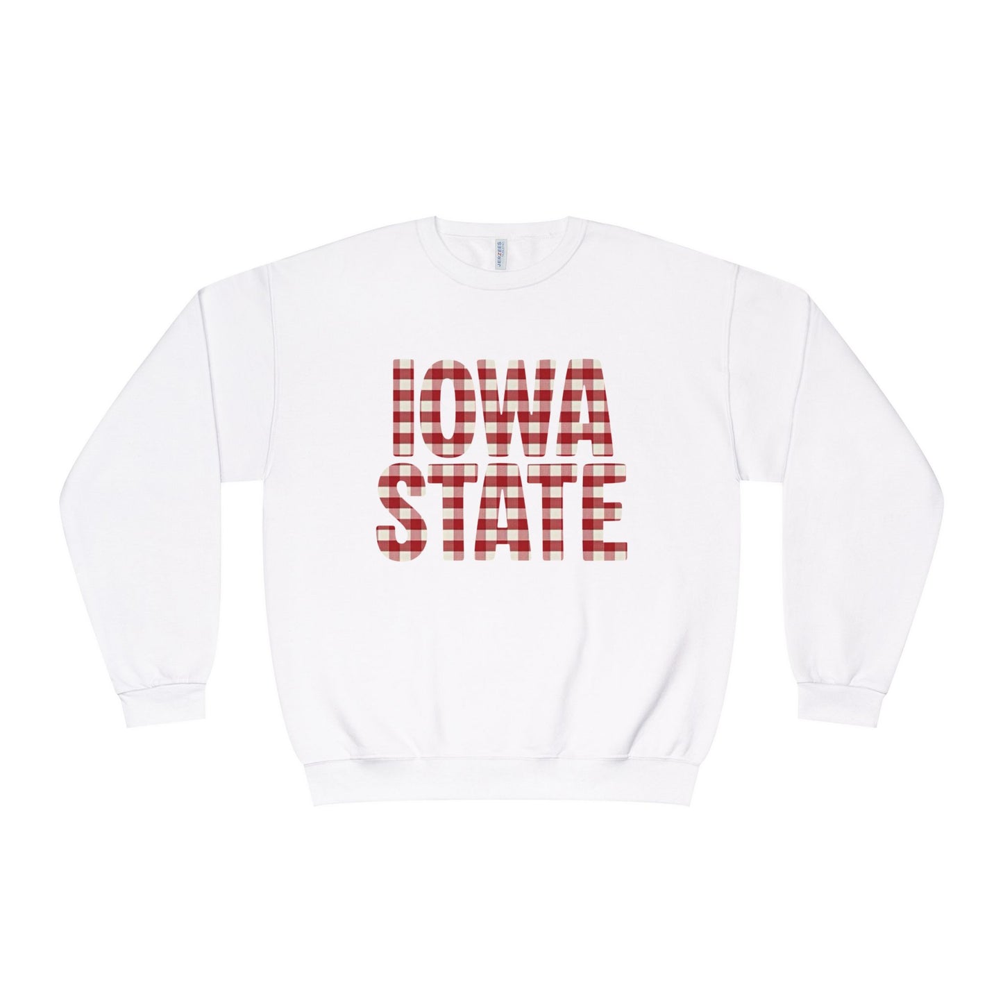 Gingham Iowa State Crewneck Sweatshirt