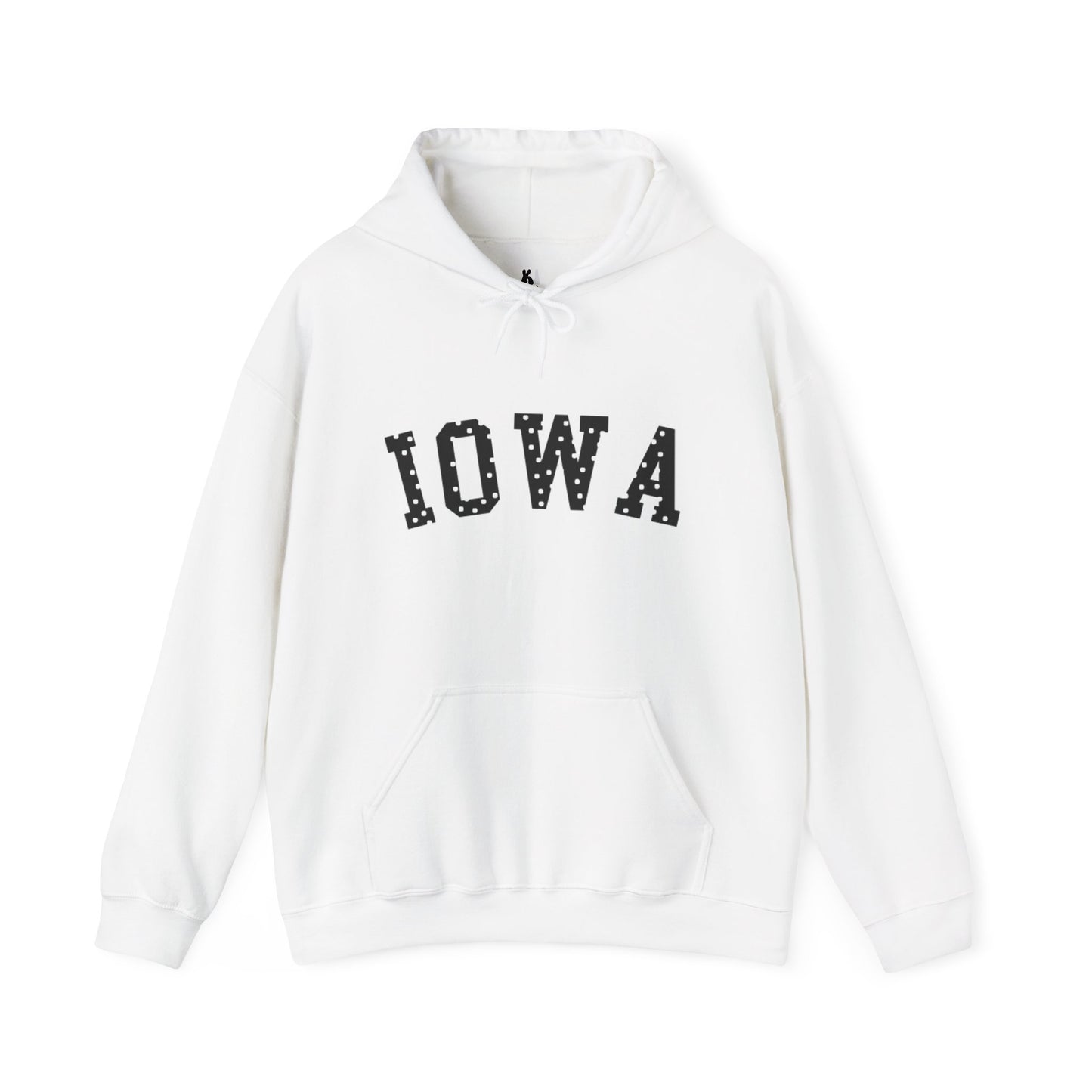 Iowa Hawkeye Polka Dot Hooded Sweatshirt