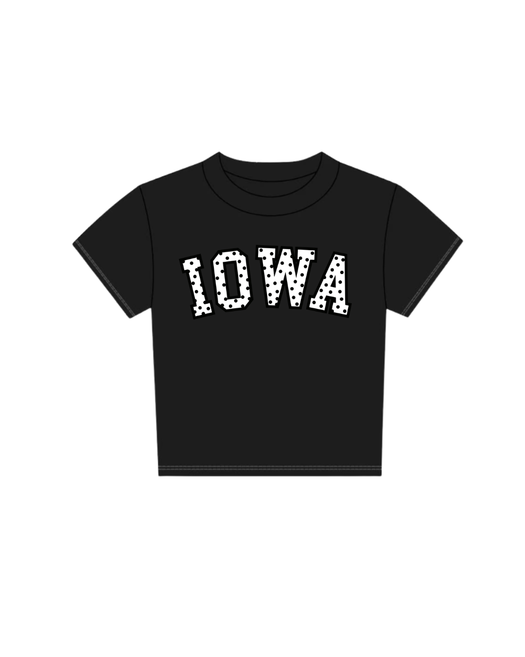 Iowa Dotted Baby Tee
