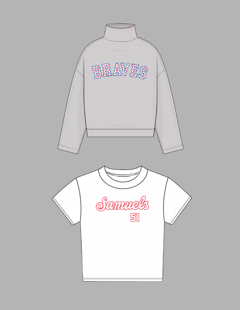 Mockneck and Baby Tee - Samuels