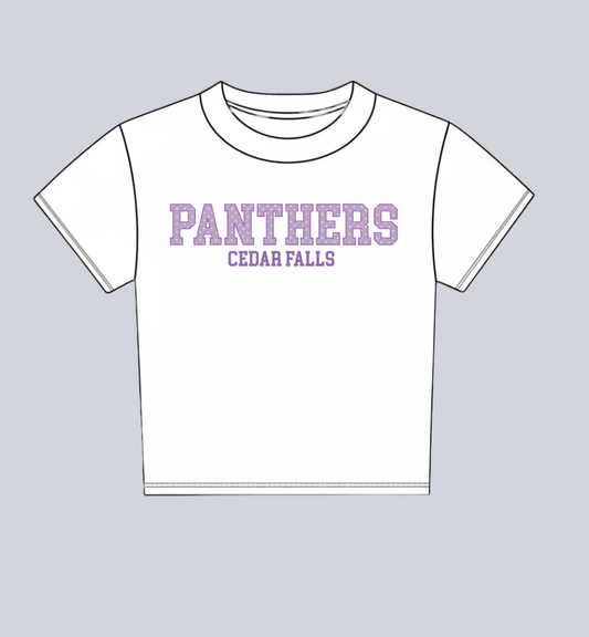 Panthers Dotted Baby Tee