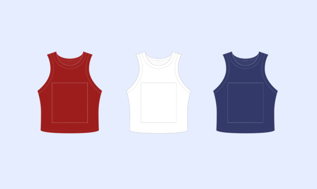 High Necked Cropped Tank