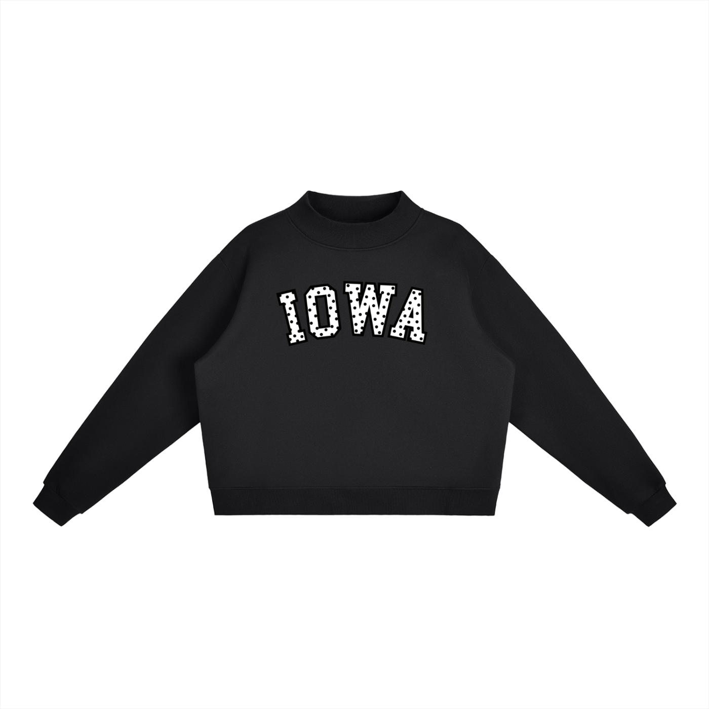 Iowa Polka Dot Mockneck