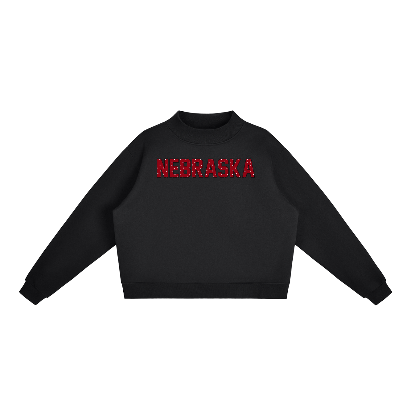 Nebraska Polka Dot Mockneck